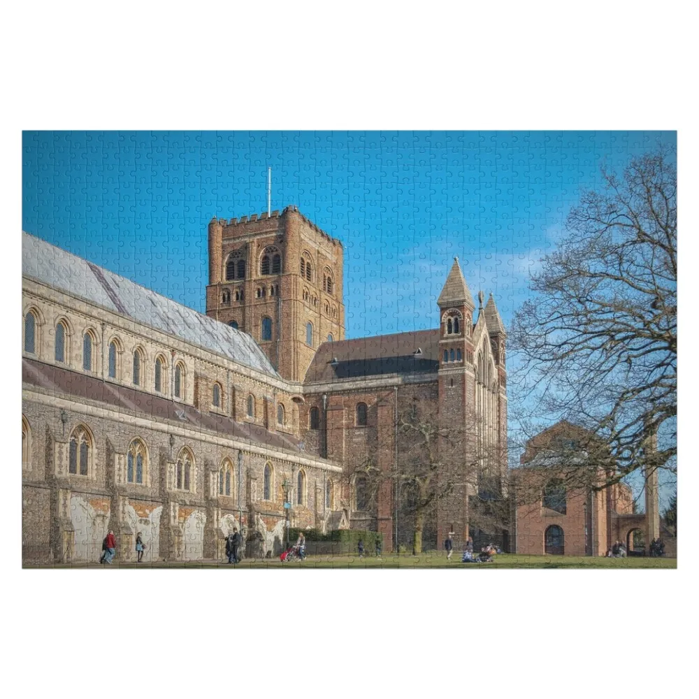 

St Alban's Cathedral Jigsaw Puzzle Personalized Toy Wooden Animal Custom Wooden Gift Puzzle