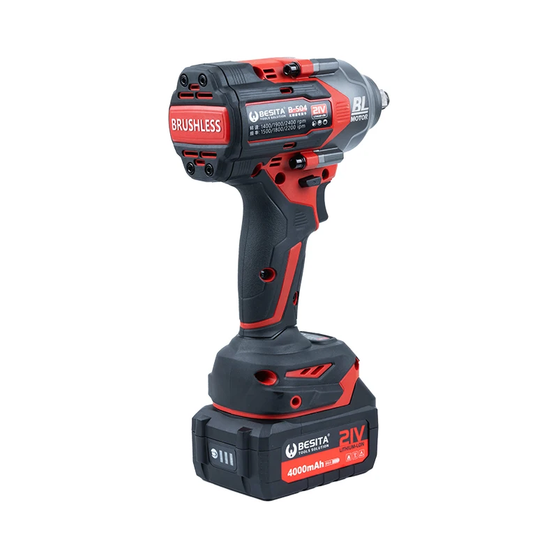 BESITA 880NM 550NM Dual Battery Long Battery Life Electric Torque Impact Cordless Wrench