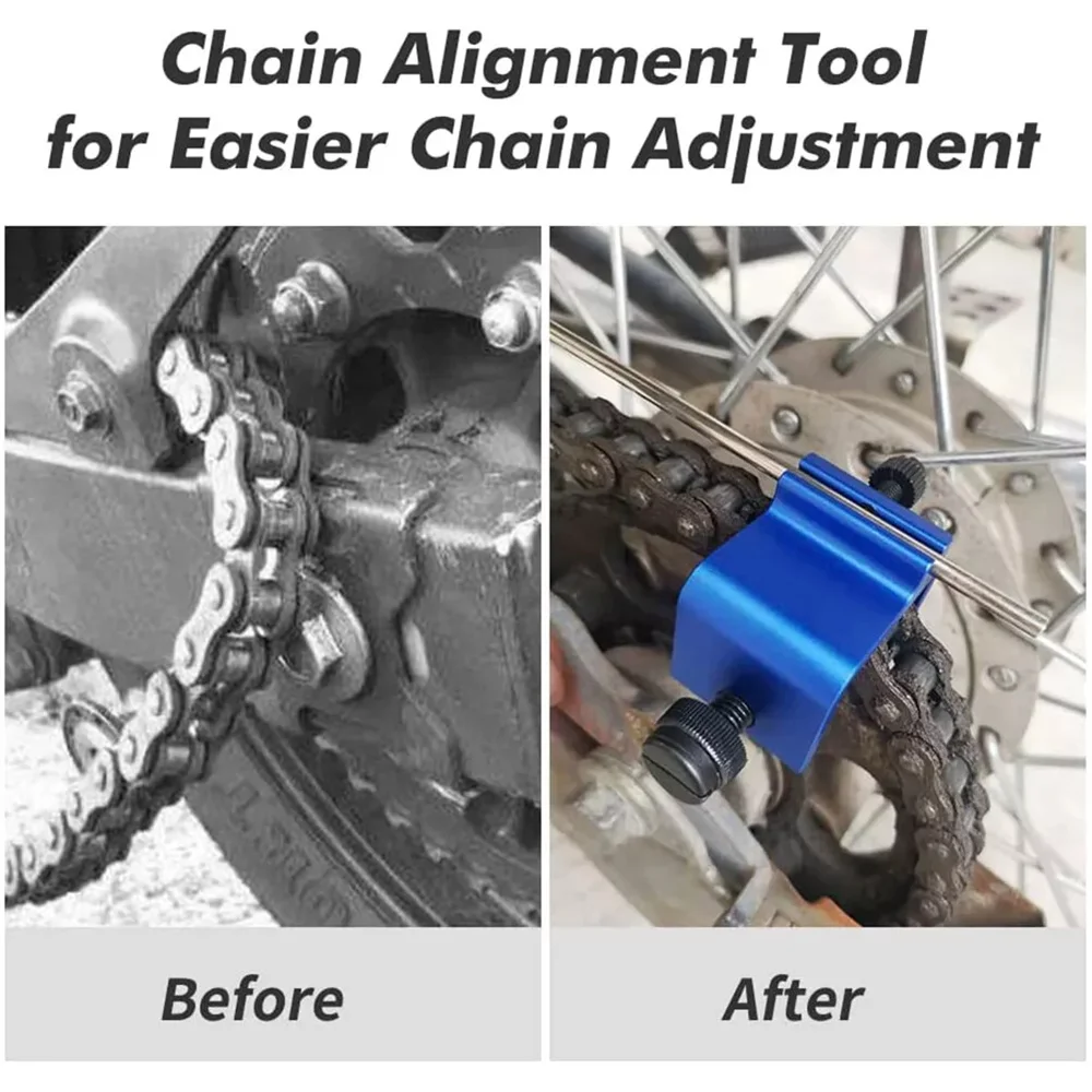 Portable Motorcycle Chain Alignment Tool Compatible For Motorcycles Atvs 08-0048 Quick Accurate Alignment Tool Repair Parts