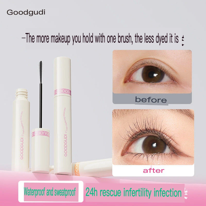 

Праймер для ресниц Gudi для женщин, тонкая насадка-кисть, водостойкая, естественная завивка, без размазывания, быстросохнущая, долговечная завивка