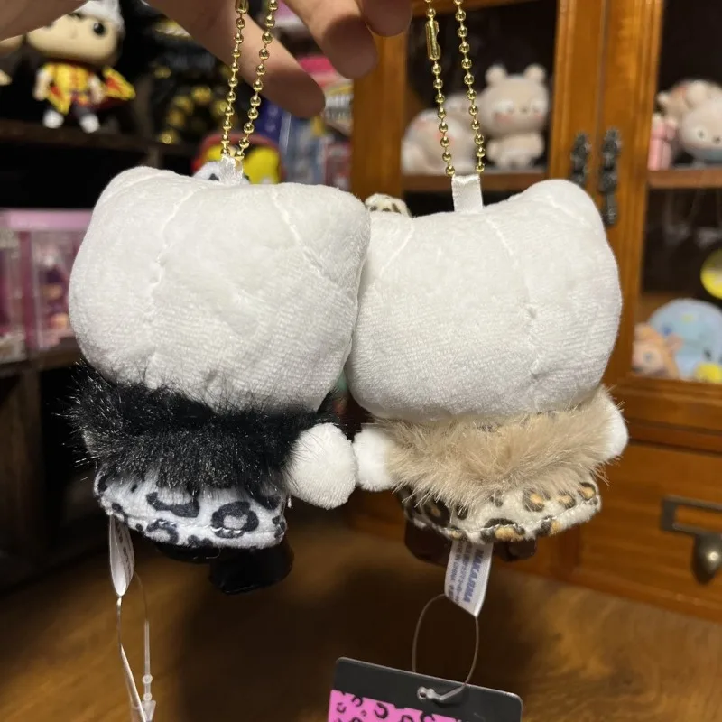 かわいいサンリオハローキティぬいぐるみかわいい日本のヒョウ柄ホットガールシリーズぬいぐるみバックパックペンダントアニメガールギフト