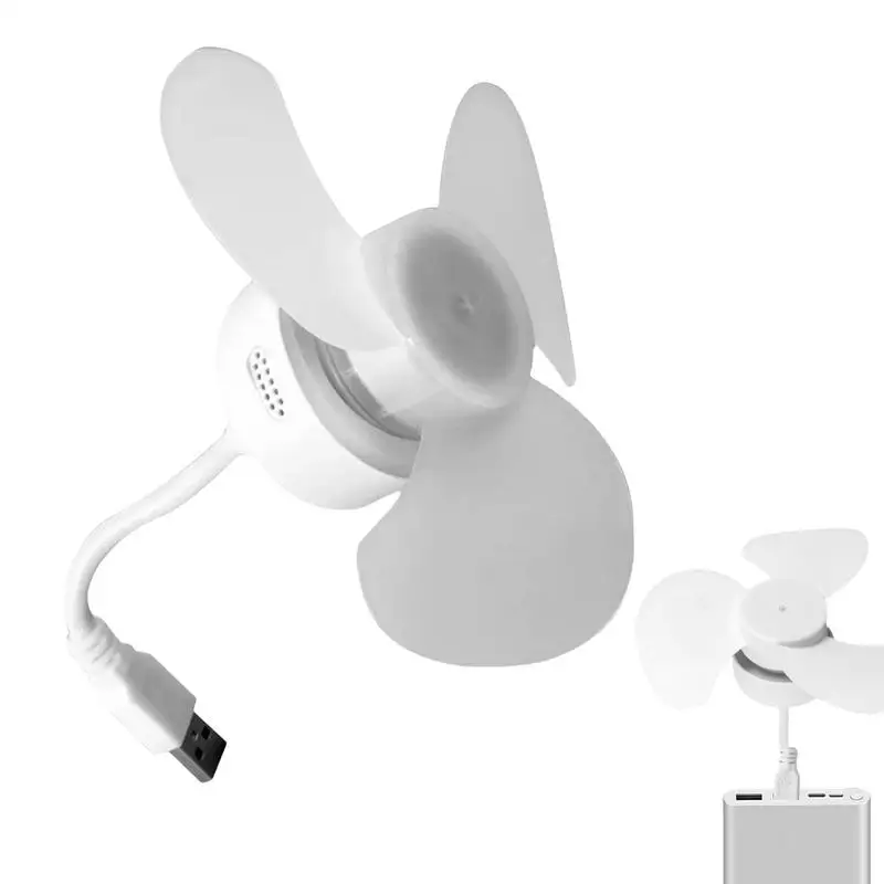 

Portable Fan USB Tabletop Cooling Airflow 5V Powerful Silent Personal Fan With Portable Airflow For Camping Bedroom Traveling