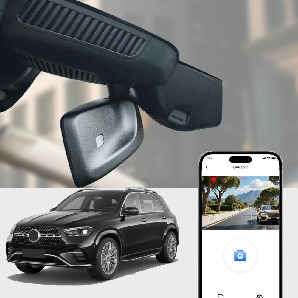 4K HD WIFi Car DVR Dash Cam Mercedes-Benz GLE 400 320 350 GLS450 compatible with some models DashCam Plug and Play APP Control