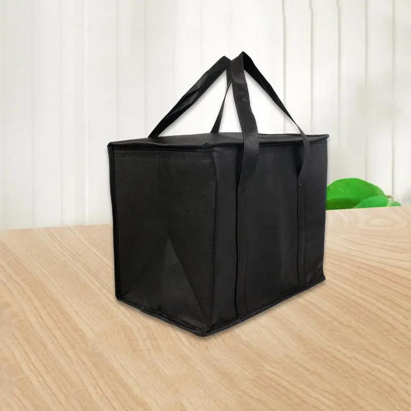 Große Isolierte Liefertasche, Lebensmittel-Kühltasche aus Aluminiumfolie, Faltbare Tragbare Catering-Einkaufstasche, Tragbare Camping-Lebensmitteltasche – Detail 6