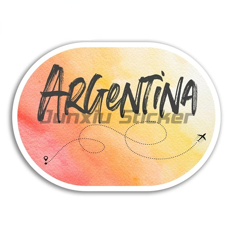 Argentina Buenos Aires National Flag Helmet  Motorcycle Accessories Decal Funny Car Sticker Vinyl Waterproof Decal