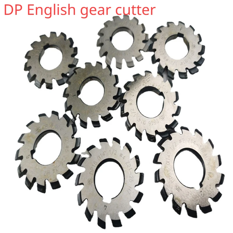 TULX 1PCS Gear Milling Cutter inch HSS Gear Cutting Tools Pressure Angle 14.5 Degrees DP8 DP16D P18 DP20 1-8