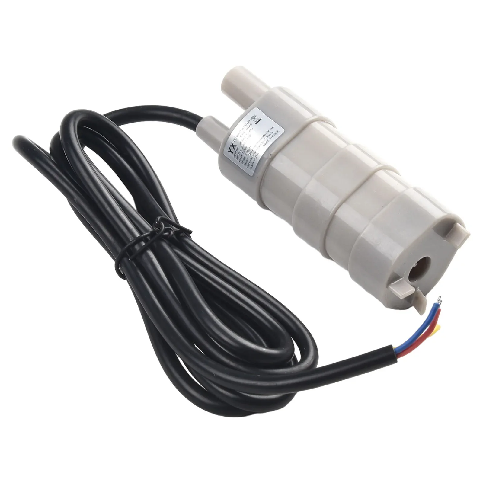 1pc Portable Grey Submersible Water Pump Multifunctional Pump Replacement Accessories 1000L/H 12V 3.8cmx3.3cmx150cm