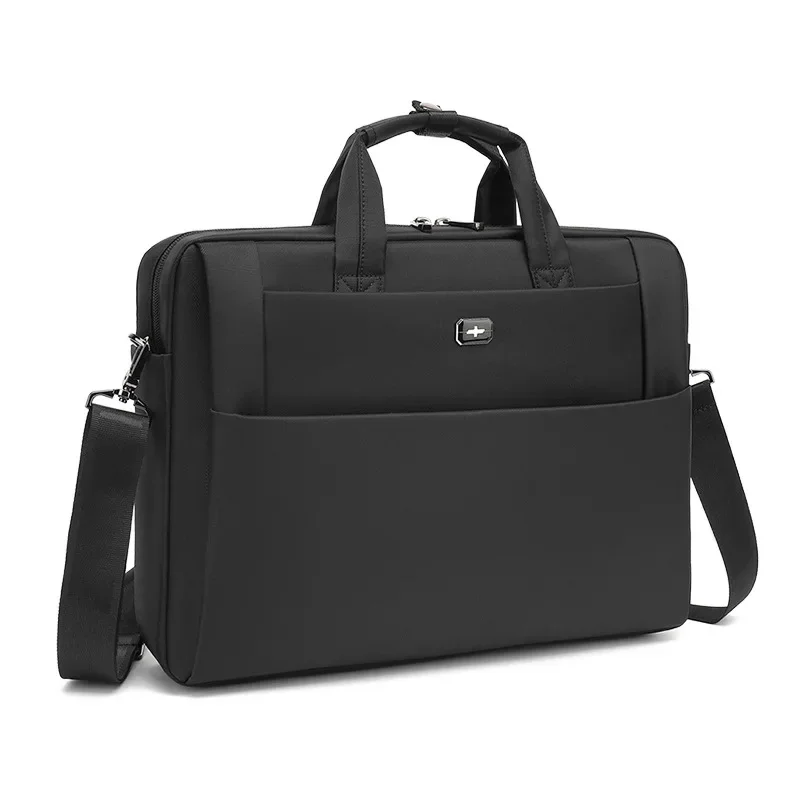 Maletín Oxford multifuncional de negocios para hombre, bolso de hombro cruzado de gran capacidad para ordenador portátil de 15,6 pulgadas, para oficina