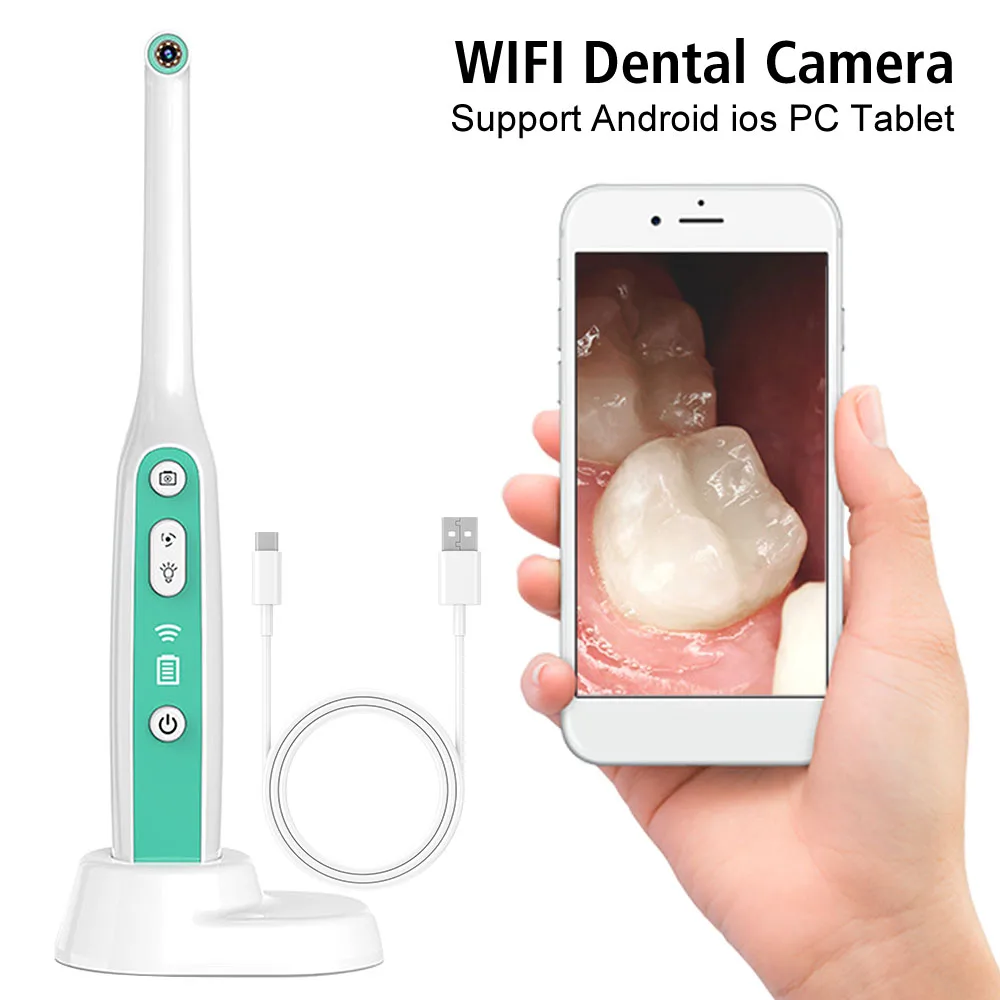 Support Android ios PC Tablet IP67 Waterproof USB Rechargeable Dental Camera Oral Examination Camera Visual Intraoral Camera