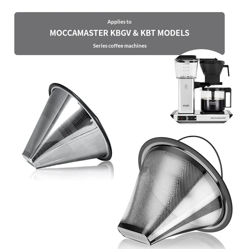 Filtro de acero inoxidable de doble capa y capa única especial para cafeteras de las series MOCCAMASTER KBGV y KBT