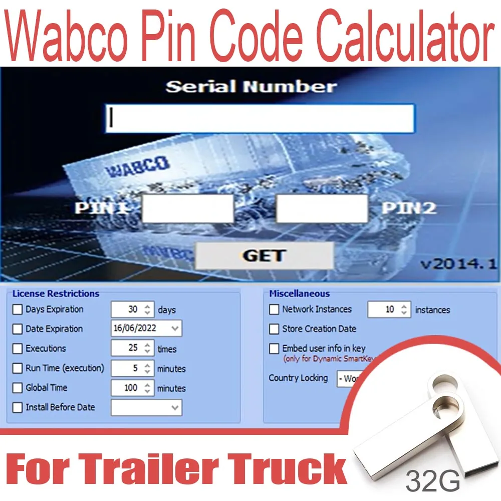 

Wabco Pin Code Calculator V2014.1 Trailer Truck Diagnostic Software keygen work with WABCO Heavy Duty Diagnostic Scanner USB