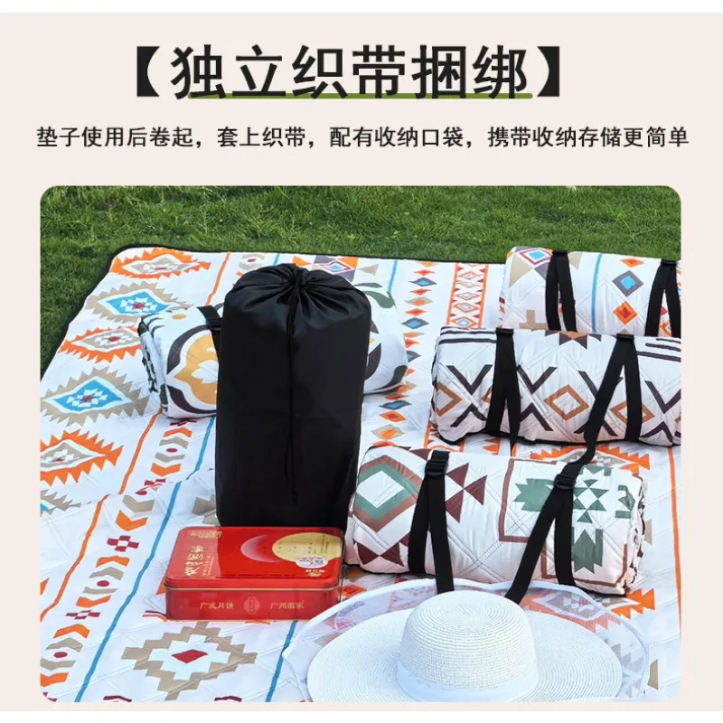 

Camping mat Extra thick ultrasonic machine washable tent floor mat, holiday mountain roof, tent mat picnic mat