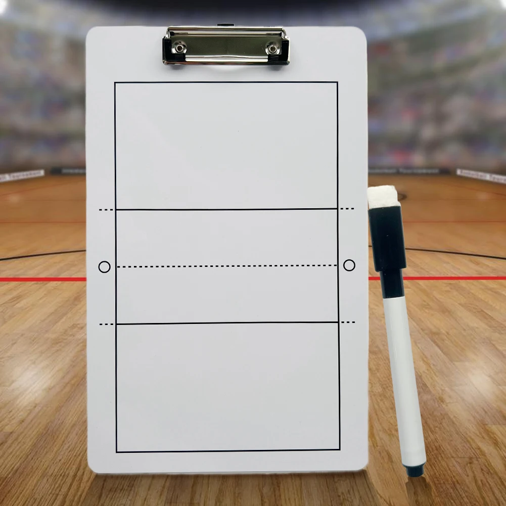 

Volleyball Tactic Coaching Board Basketball Coach Clipboard Multifunctional Ball Guidance Whiteboard with Pen for Coaches Gift