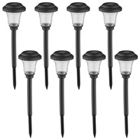 Solar Pathway Lights Outdoor Solar Yard Lamp RGB Color Changing/Warm White IP67 Waterproof LED Solar Lights for Garden Path