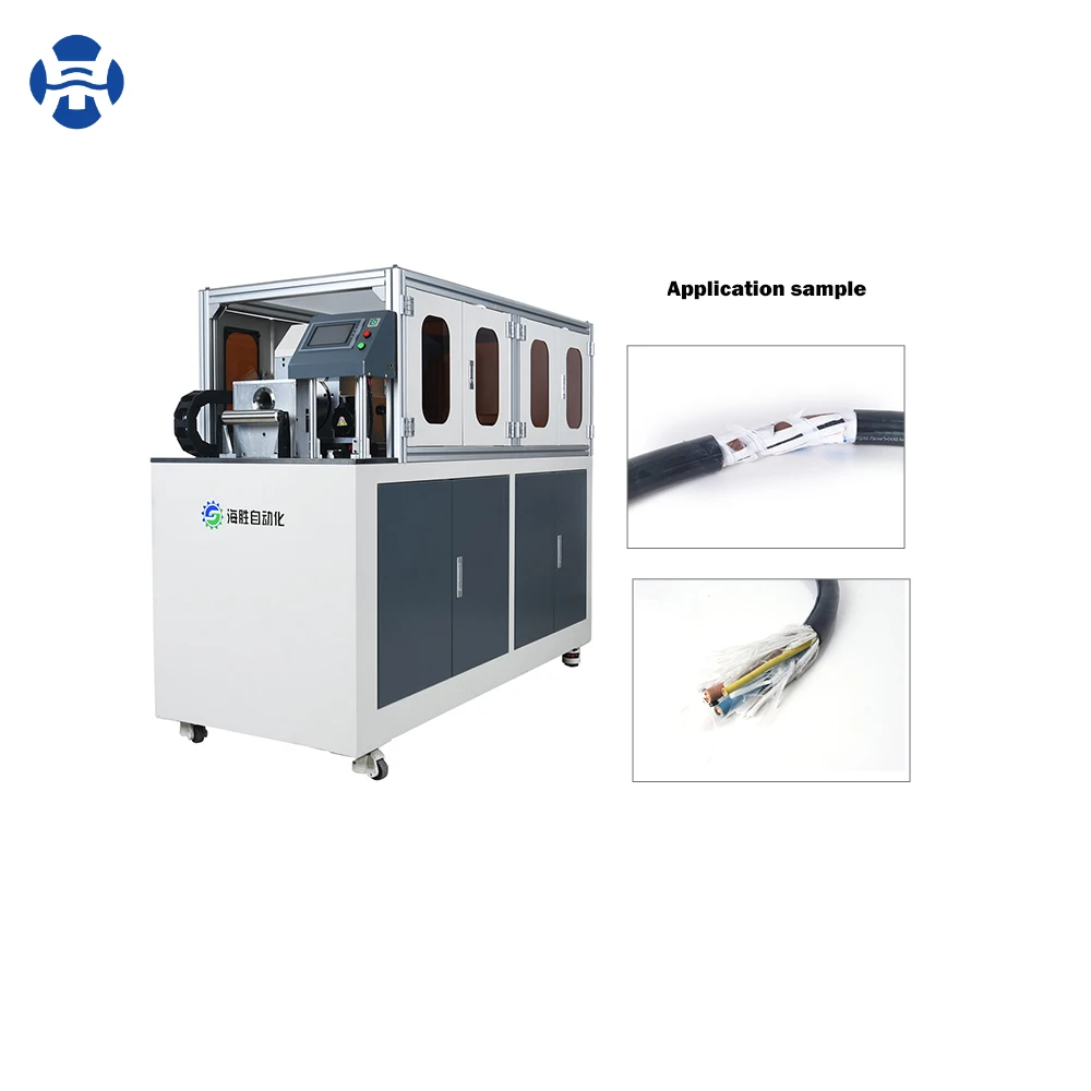 Automatic Single Wire Cable Manufacturing Line Machine - Stripping Cutting Slicing Peeling Charging G-un for Cable Production