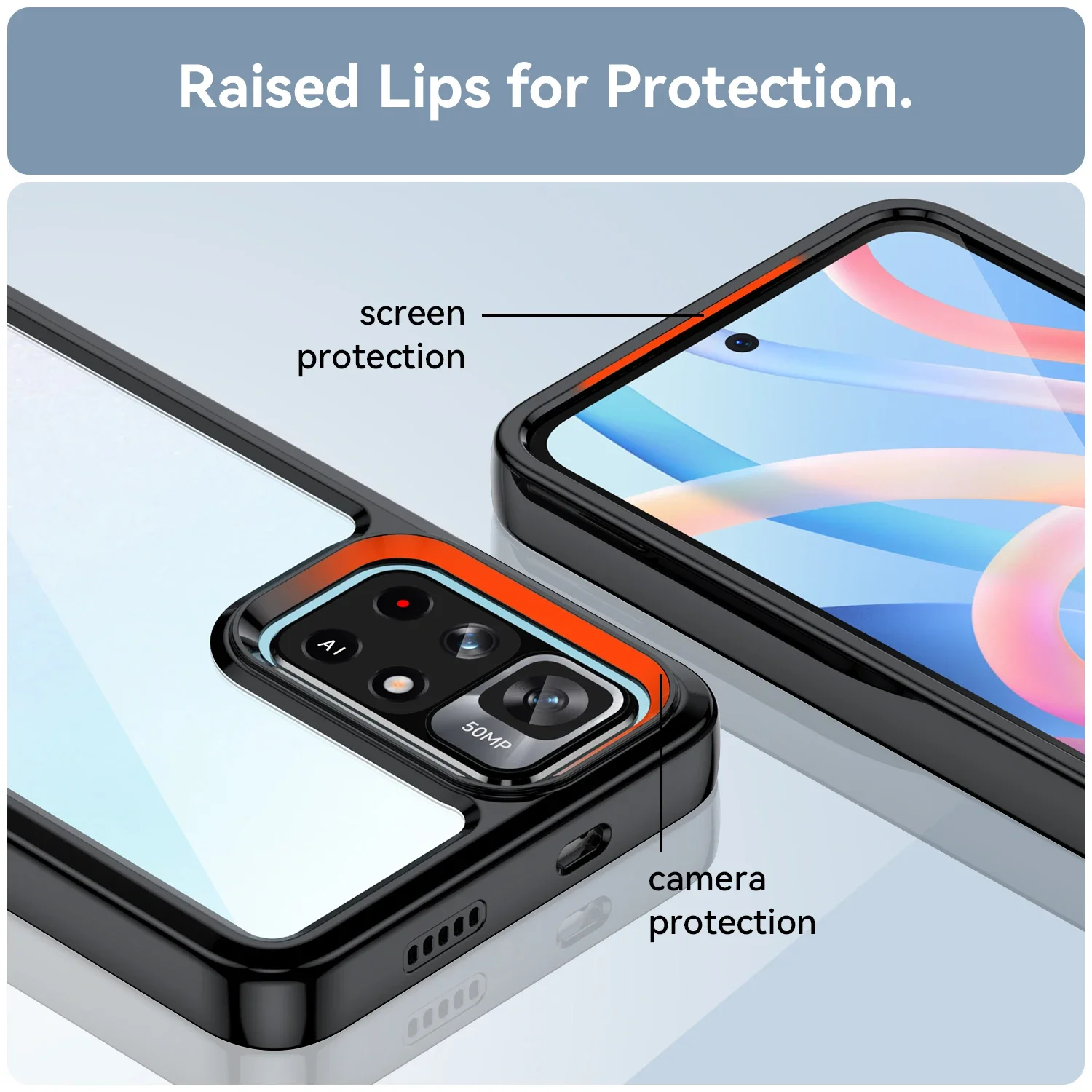 حافظة أكريليك لهاتف Redmi Note 11T 5G 11 pro 11E 11R 11s 11 se غلاف محمول شفاف مقاوم للصدمات لهاتف redmi note 11t 11e 11 pro 5g