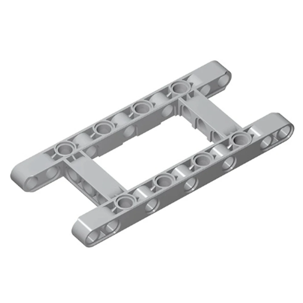 قطع تعديل وقطع غيار تقنية متوافقة مع مكعبات البناء MOC، إطار على شكل حرف H بـ 11×5 فتحات، متوافق مع قطع السيارات 64178