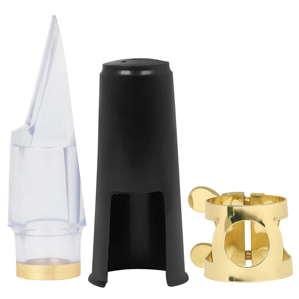 

Alto Saxophone Mouthpiece Kit Transparent Cap Set Protective Supplies Accessories Musical Instruments Parts Replacement