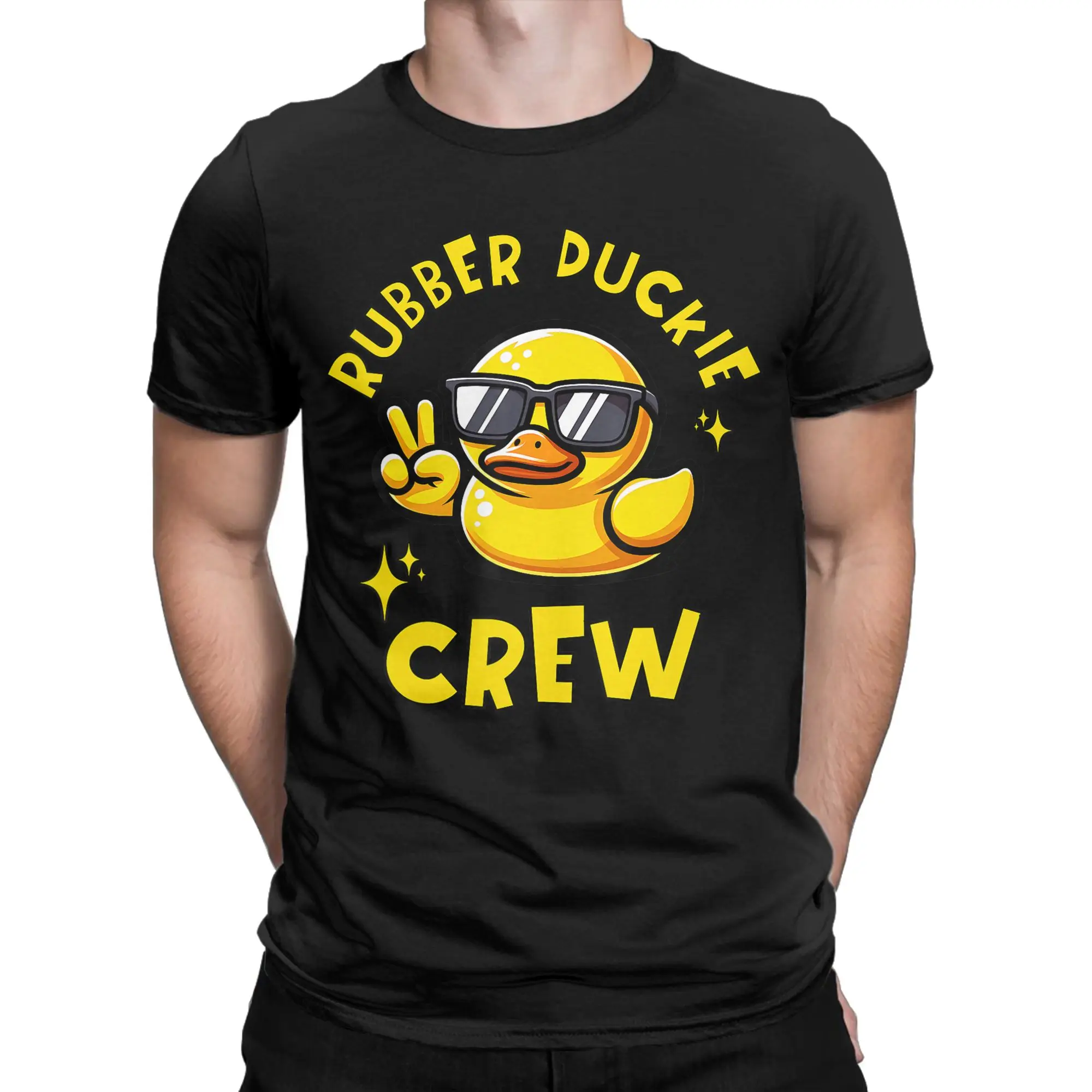 Rubber Duckie Crew Kids Family Matching Yellow Duck T-Shirt Summer  Y2K Funny T Shirts Cotton Trendy Cool Tshirt Short Sleeve
