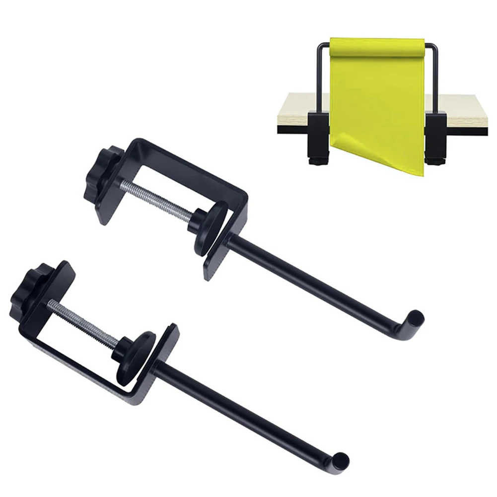 Metal Adjustable Paper Roll Holder For Tabletop 0-1.8 Inch Thickness Desktop Dispenser For Craft Drawing And Packaging Use