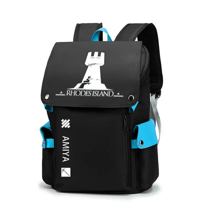 Anime Arknights Rhodes Island Penguin  Game Merchandise Unisex Student Laptop Travel Backpack