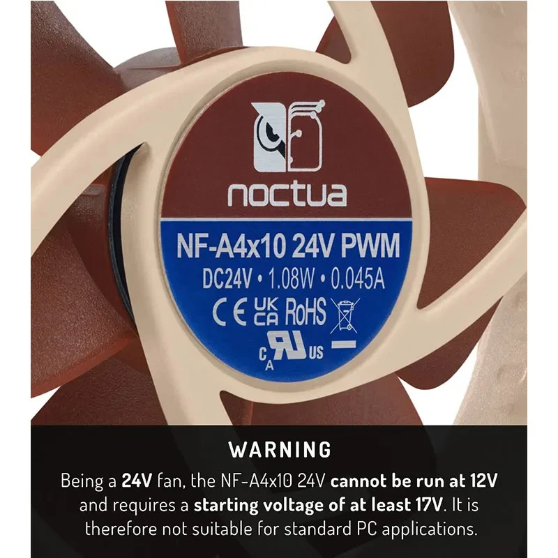 Imagem -04 - Noctua Pwm Fan Adequado para Impressora 3d Adequado para Caixa do Computador Adequado para a Escolha Ideal Nf-a4x10 24v