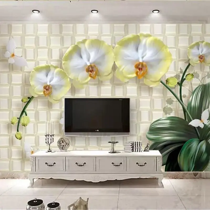 beibehang papel de parede 3D Custom wallpaper New Chinese Style Обои Luxury Soft Pack Butterfly Lantern TV Background wall paper