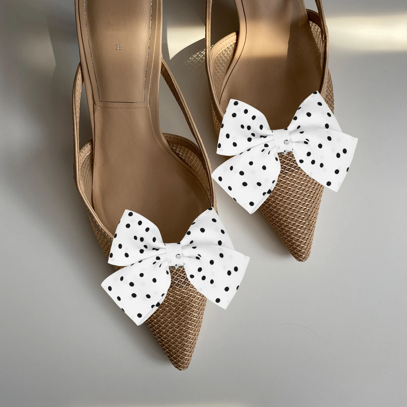 

1 Pair Bow Shoe Clips Black White Alloy Rhinestone Wedding Bridal Heel Accessories Shoe Embellishments