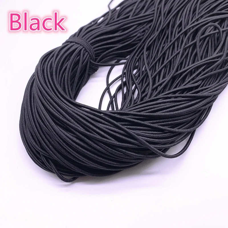 New 1.0-3.0mm High Elastic Round Elastic Band Rubber Band Elastic Cord for Jewelry Making Diy Accessories