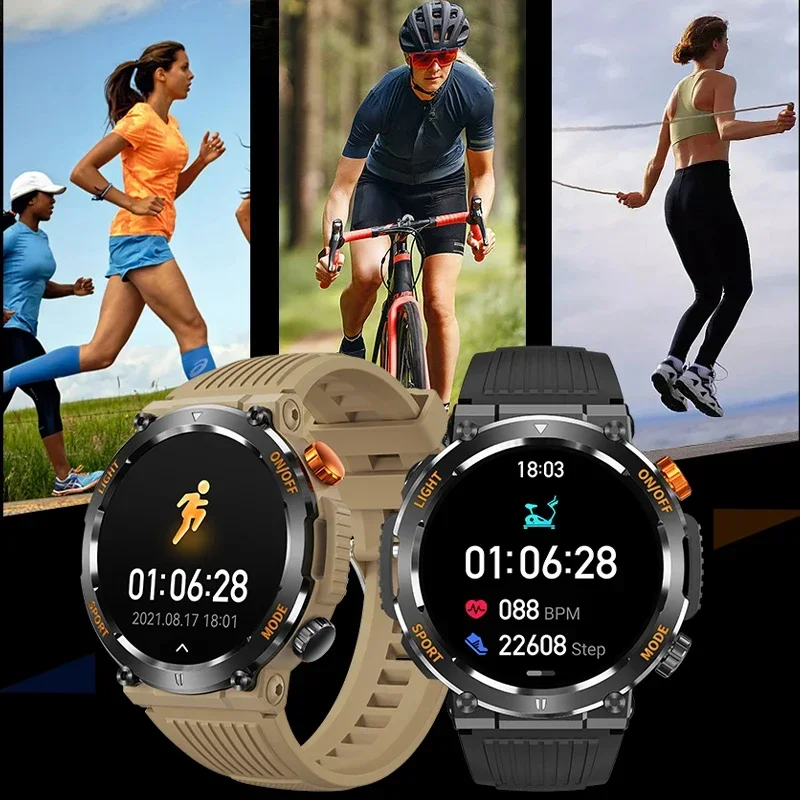 Montre intelligente de sport à écran tactile HD pour hommes, étanche, surveillance de la santé, appel Bluetooth, montres intelligentes, 2024x360, nouveau, 360