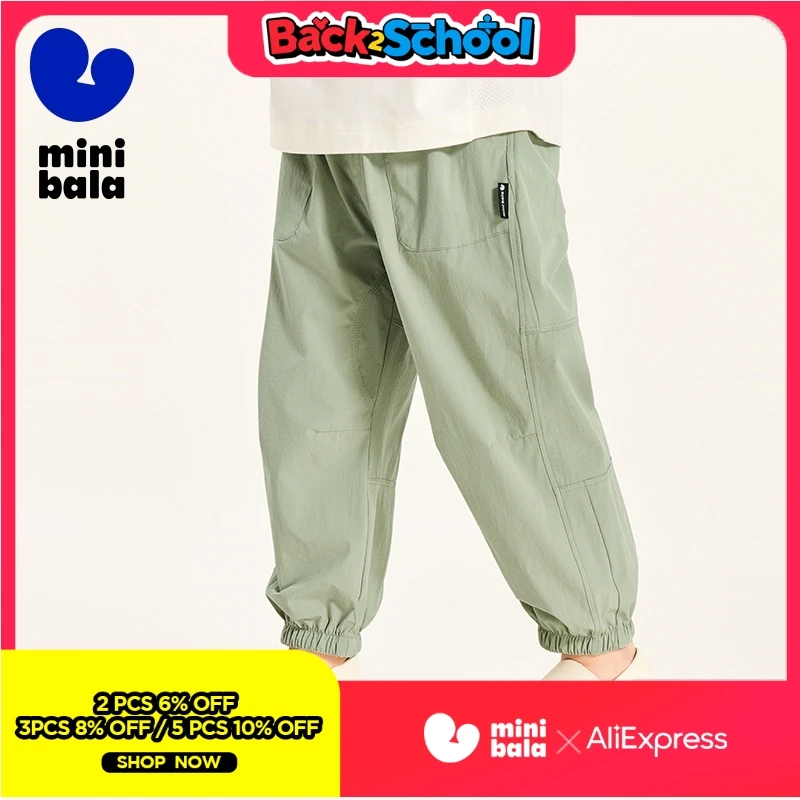 

Мини-брюки с оборкой для мальчиков, детские свободные длинные штаны для бега, Новинка лета 2024