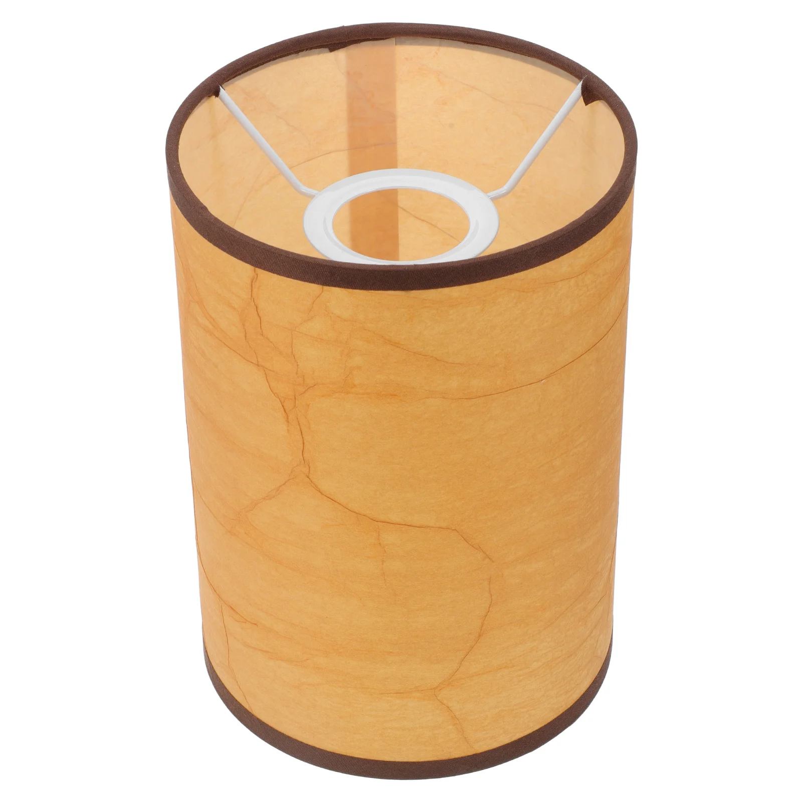 

Fabric Lampshade Brown Cylinder Replacement Sturdy Light Diffuser for Bedroom Living Room Office Bedside Lamp Covers