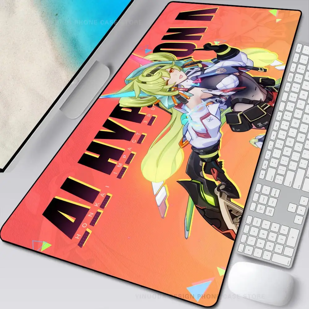 

Anime Game Houkai 3rd Mouse Mat Desk Mat With Pad Gaming Accessories Prime Gaming XXL Keyboard Pad Stitch Padding Mat