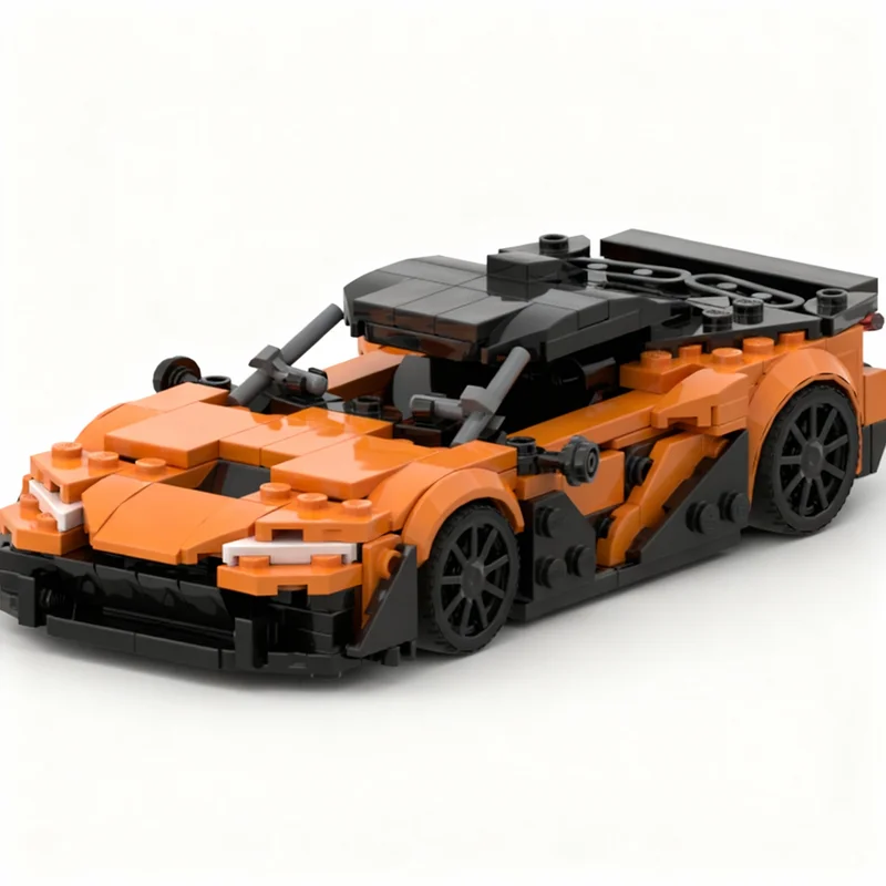 308pcs MOC City Champions McLarened W1 Alt Model Building Blocks Toy Birthday Education Craft Assemble Collection Brick Idea