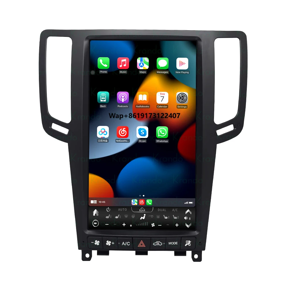 

13.6 Inch Style Android Car Stereo for G25 G37 G35 G4 2006-2013 Car Radio Navigation GPS Wireless CarPlay 4G WIFI