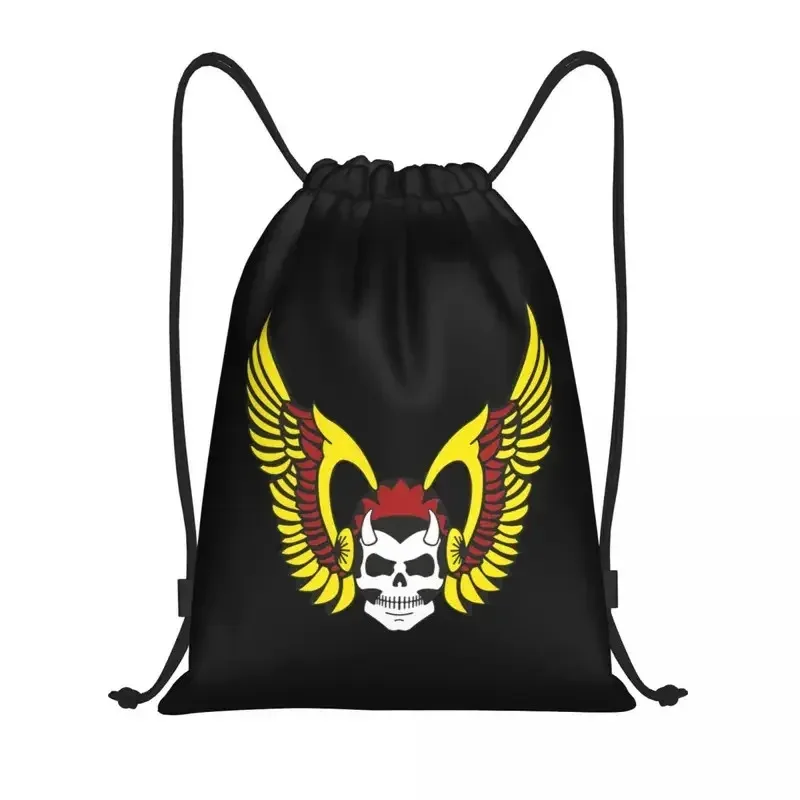 

Custom Hell HAMC Angel Drawstring Bag Men Women Lightweight Motorcycle Club Sports Gym Storage Backpack