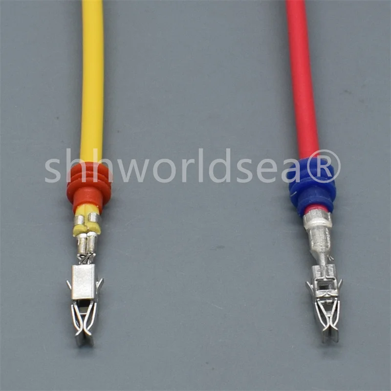 Shhworldsea 10PCS 2.2/1.5/3.5 MM Crimp Terminal Auto Electrical Male Female Wire Splice Pins For Car Connector with terminal