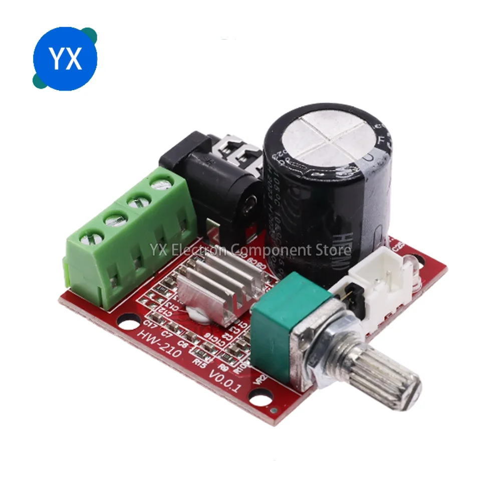 10pcs  PAM8610 Mini Amplifier Board 2.0 Dual Channel 2*10W Audiophile HIFI Amplifier Module