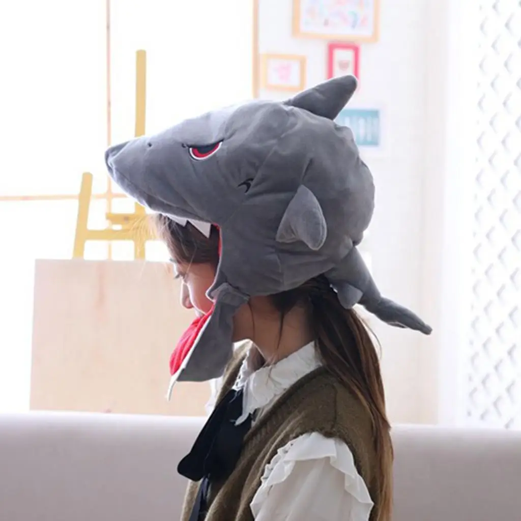 Sea Life Sea Animal Funny Gray Shark Plush Adult Party Dressing Up Christmas