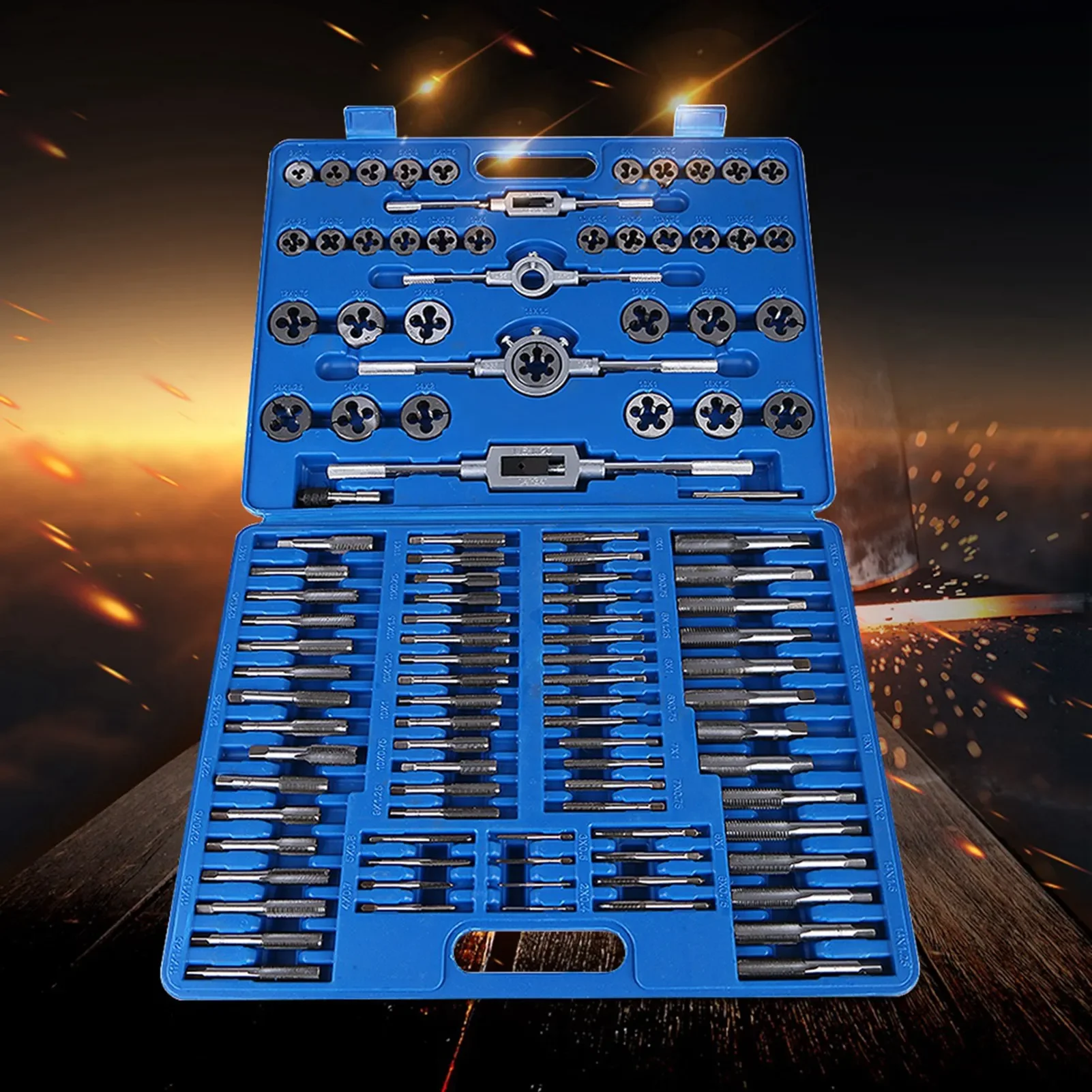 Tap Wrench /set M2‑ Screw Nut Thread Taps Dies With Wrench Handle Heavy Duty Hand Tool Kit Tap Holder Tapping Tool
