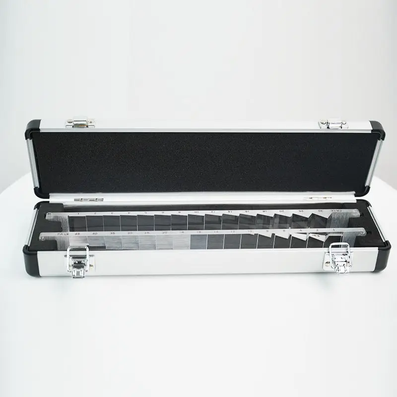 VB‑15 HB‑16 Prism Bar Set, Vertical & Horizontal Ophthalmic Prism Bars with Aluminum Storage Case