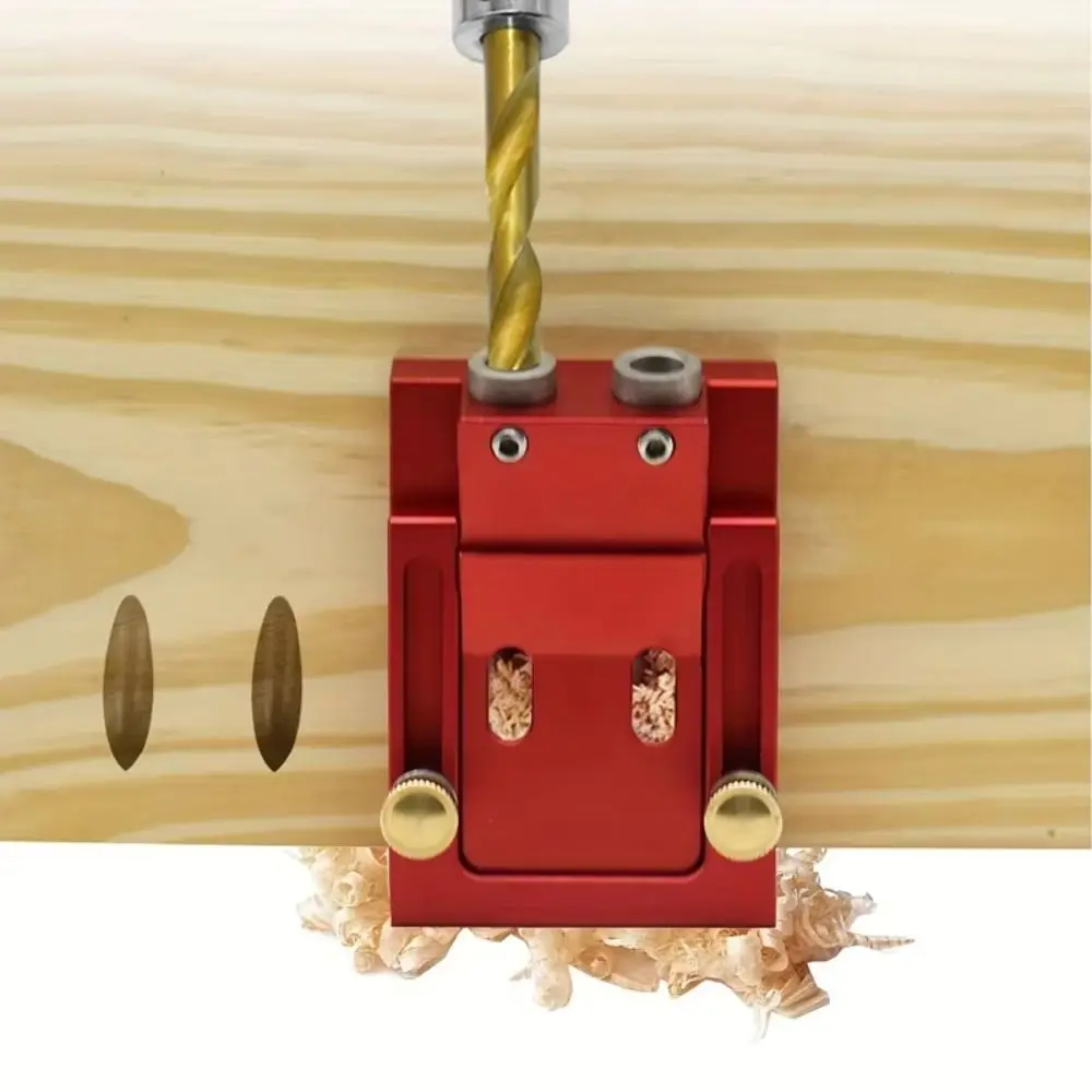 Precise Scale Pocket Hole Jig Solid Wear-resistant Drilling Guide Fixture Dust Extraction Rust-proof Hole Punching Locato