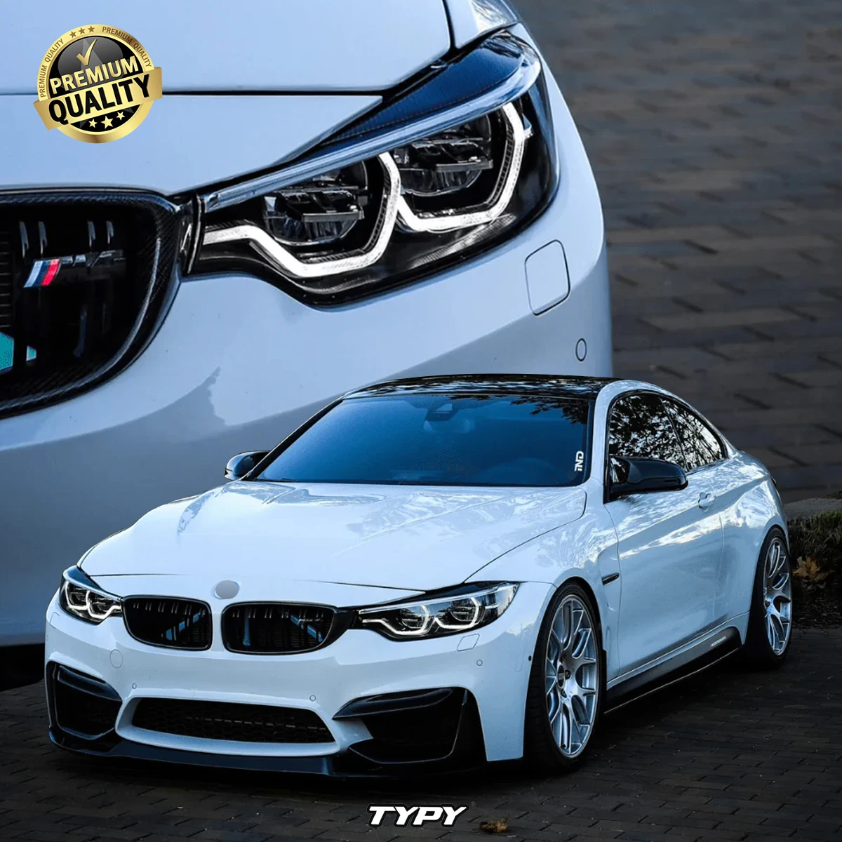 

Фара TYPY для BMW F32 F36 M4 F82 Светодиодная фара 2013-2019 Фара 425I DRL Указатель поворота Дальнего света Объектив проектора Angel Eye