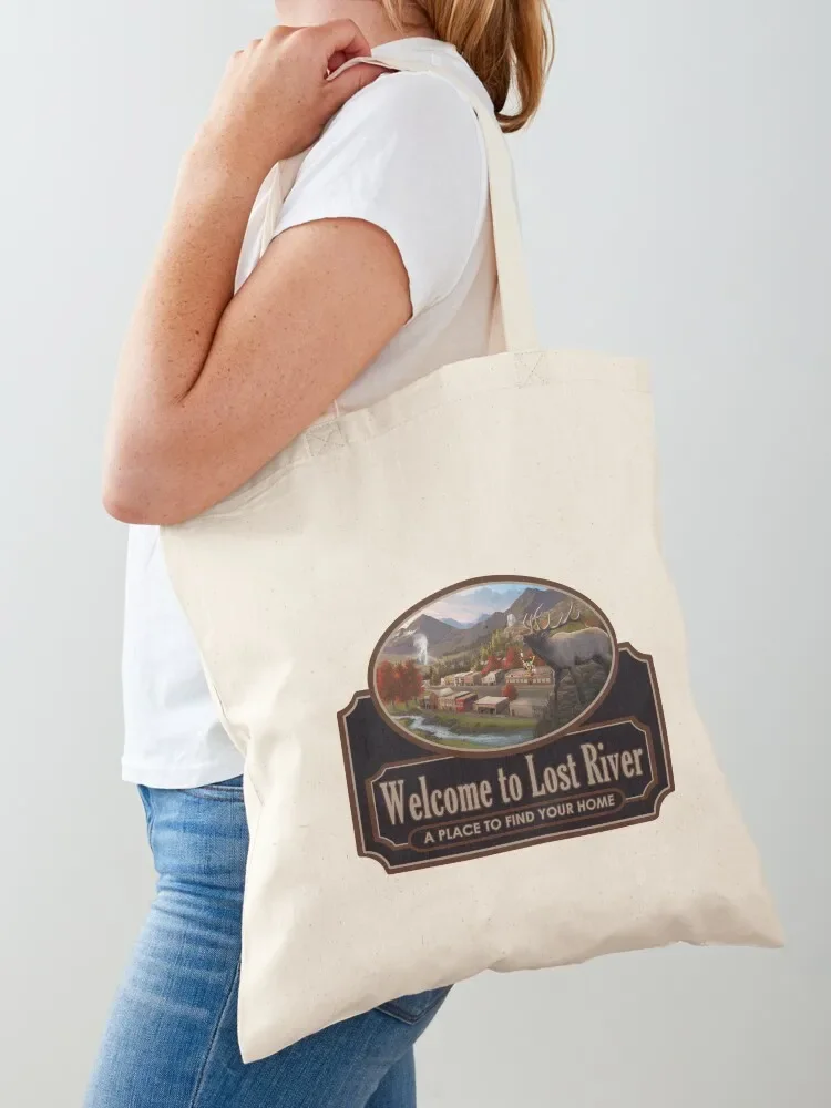 Welcome to Lost River Tote Bag Women's tote bag shopper bag women tote bags cloth bags