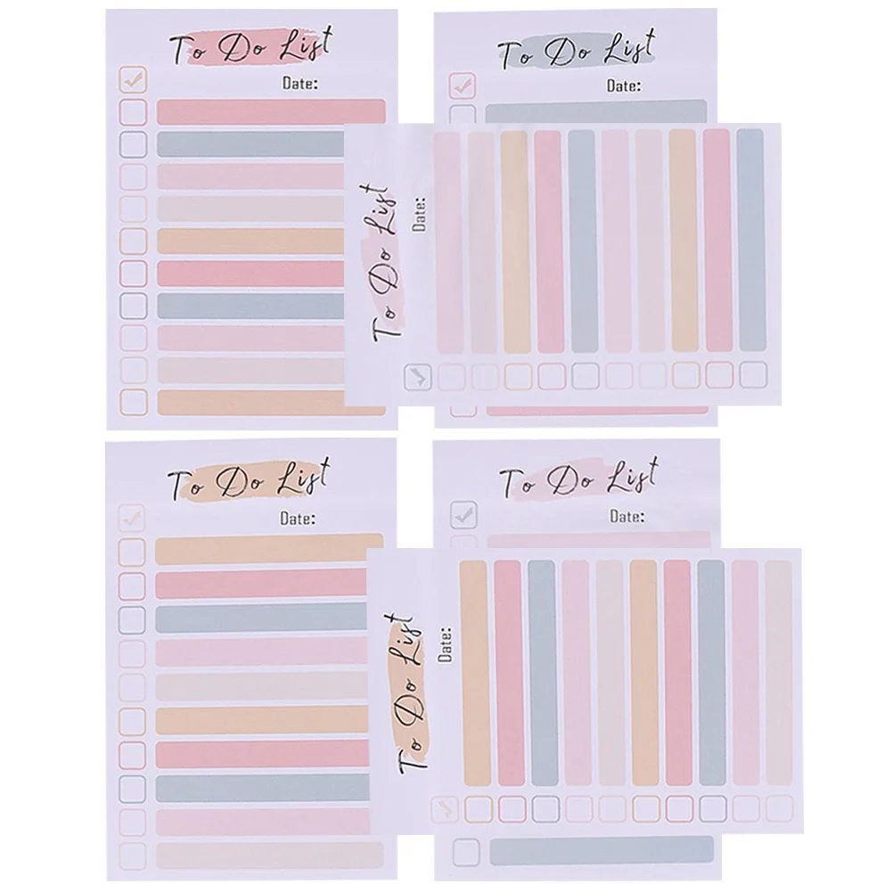 6 كتب ملونة لطيفة لوحات مذكرة لمكتب المدرسة المنزل المحمولة المسيل للدموع ذاتية اللصق ملاحظة ملصقات للقيام بقائمة #6