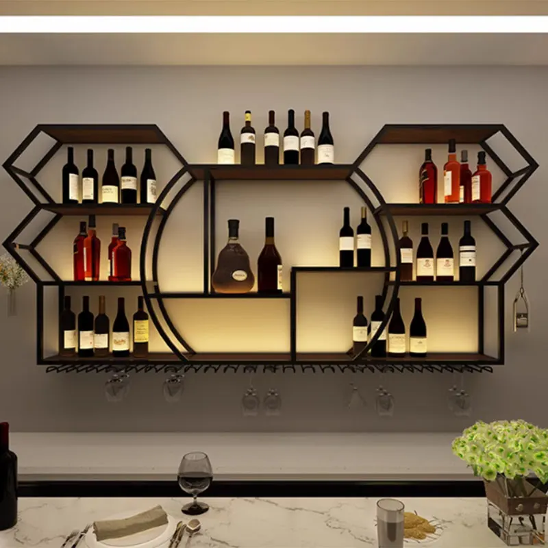 Gold Woman Wine Holder Display Minimalist Living Room Wall Wine Rack Bottle Restaurant Modern Botelleros De Vino Bar Furniture