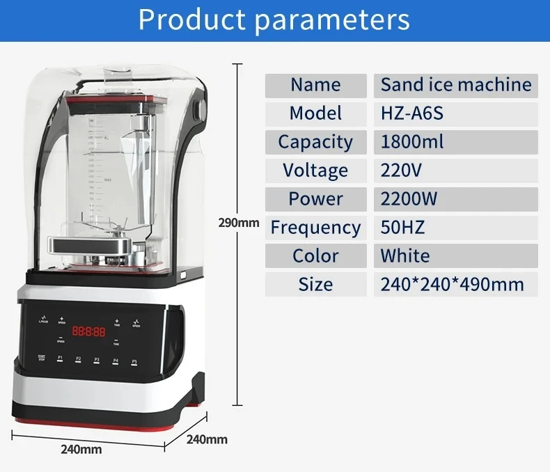 Silent Smoothie Mixer Multifunctional Portable Breaking Wall Mixer with Cover