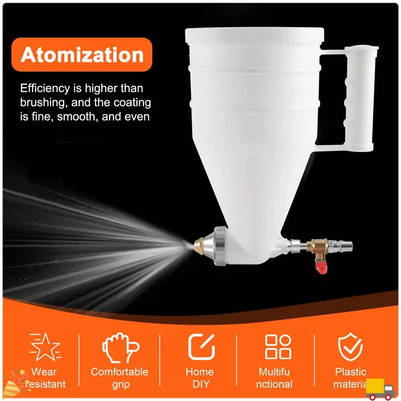 A32HOT-Exterior Wall Building Paint, Real Stone Paint, Plastic Coated Sprayer Cement Mortar Sprayer Latex Paint Spray