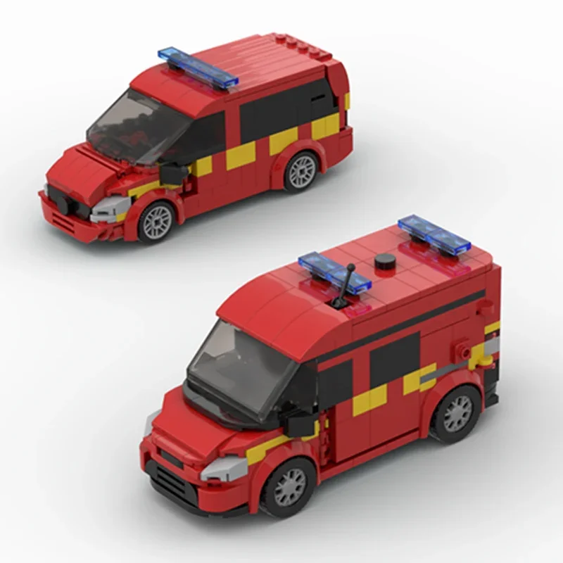 City Car Model MOC Building Bricks Commercial Vehicle Combination Modular Technology Holiday Gifts Assemble Toys Suit Ideal Gift