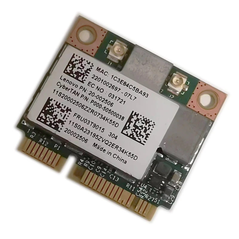 Broadcom-tarjeta Wlan inalámbrica BCM943227 BCM943227HM4L 802.11b/GN 300Mbps, Wifi, Media Mini PCI-E, Lenovo IBM Z370 Z570 Z475 B475